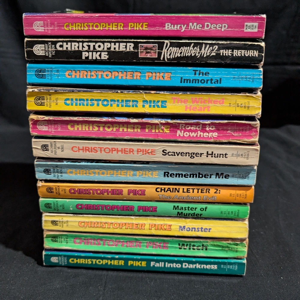 Christopher Pike Lot of 12 Paperback Books Teen Horror Vampire Vtg 80-90's